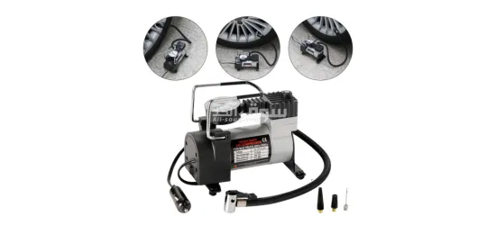 Air Compresseur et Gonfleur de pneu DC 12V prise allume ci-gare - 3
