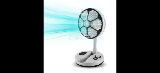 مروحة طاولة قابلة للطي على شكل طاولة كرة قدم مقاس 32×17 سم   . - 6