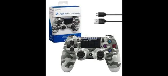 SONY DualShock Manette PS4 Sans  Fil, Batterie Rechargeable (High Copy) – Gris Camouflage - 4