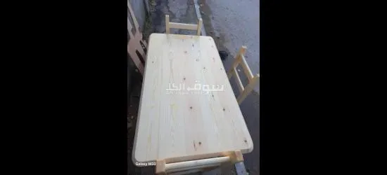 طابلة خشبية تاع كوزينة حاجة شابة بزاف من الورشة مباشرة - 2